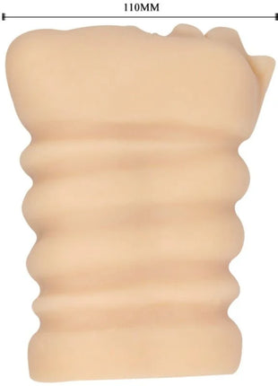 Beige silikon cockring mit geriffelter struktur und konisch zulaufenden enden von baile versuchung leidenschaft lady