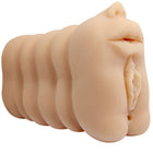 Beige silikon analplug mit realistischen gesichtszügen und segmentierten rillen aus der Baile Versuchung Leidenschaft Lady Serie