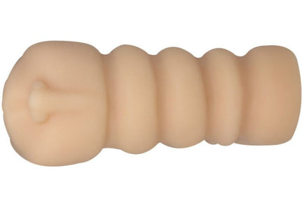 Beige silikon analplug mit geriffelter oberfläche und abgerundetem kopf von baile versuchung leidenschaft lady