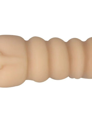 Beige silikon analplug mit geriffelter oberfläche und abgerundetem kopf von baile versuchung leidenschaft lady