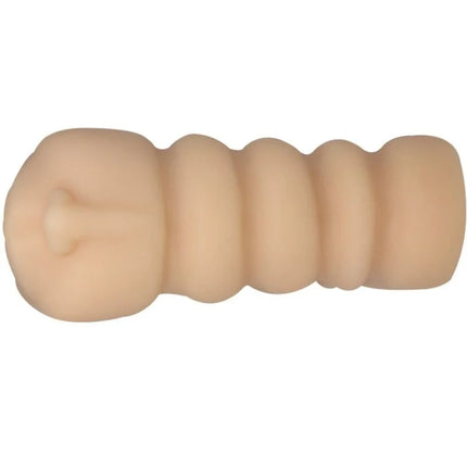 Beige silikon analplug mit geriffelter oberfläche und abgerundetem kopf von baile versuchung leidenschaft lady