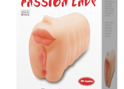 Baile versuchung leidenschaft lady 3d silikon vagina toy in pfirsichfarbe mit realistischem design und strukturierter oberfläche