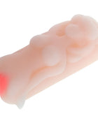 Pink silikon mini masturbator von BAILE mit glatter glänzender oberfläche und geformten konturen