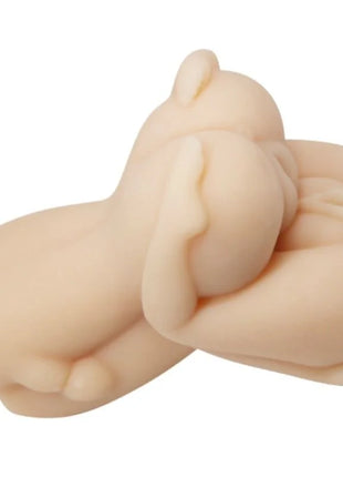 Beige silikon baby doll mit glatten, realistischen konturen und detaillierten gliedmaßen im product baile versuchung leidenschaft lady masturbator dreier