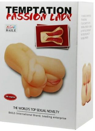 Baile versuchung leidenschaft lady masturbator dreier beige flesh-toned 3d vagina novelty toy mit realistischen konturen