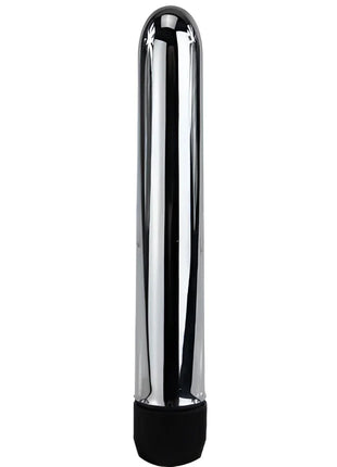 Baile vibrator der ein fliegendes metall herstellt mit einem chrom glänzenden vibrierenden stab und schwarzer strukturierter basis
