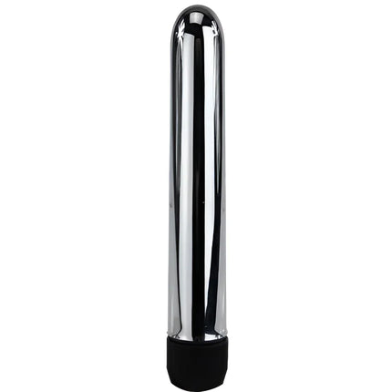Baile vibrator der ein fliegendes metall herstellt mit einem chrom glänzenden vibrierenden stab und schwarzer strukturierter basis
