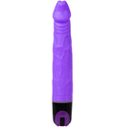Lila silikon vibrator mit mehrstufiger vibration und strukturierter oberfläche von baile mit schwarzer basis