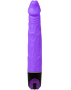 Lila silikon vibrator mit mehrstufiger vibration und strukturierter oberfläche von baile mit schwarzer basis