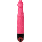 Baile vibrator multispeed 21.5 cm rosa pink silikon vibrator mit strukturierter oberfläche und rotem knopfelement
