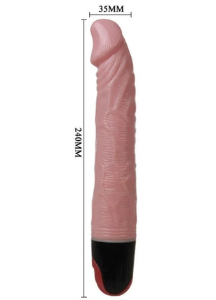 Rosa silikon dildo mit schwarzer und roter basis 240 mm lang vibrator multispeed 21,5 cm baile