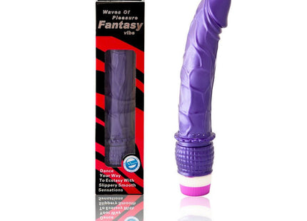 Baile vibrator wellen des vergnügens 23 cm lila mit texturierter oberfläche und rosa basis in lila farbe