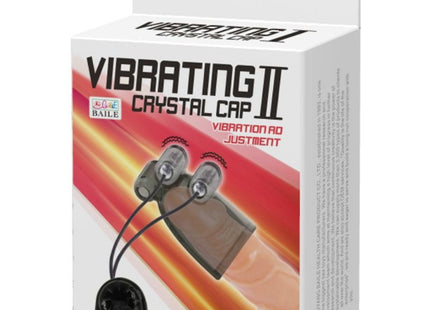 Schwarze plastik vibrierende kristallkappe ii von baile mit einstellbaren vibrationsstufen und dreipositionenkontrolle