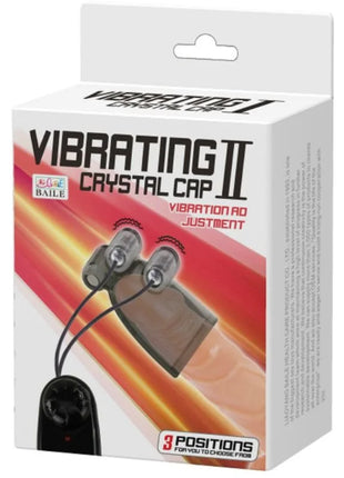 Schwarze plastik vibrierende kristallkappe ii von baile mit einstellbaren vibrationsstufen und dreipositionenkontrolle