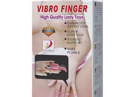 Baile vibrofingerstimulator rosa silikon finger vibrator im verpackten zustand