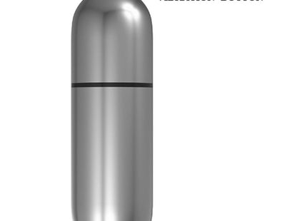 Silberner metallic vibrofingerstimulator baile mit schwarzem an Aus schalter und mittlerer linie