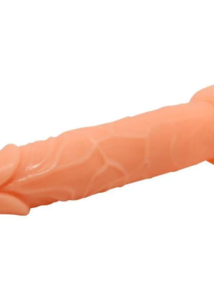 Peachfarbener silikon dildo von Baile 19 8 cm mit strukturierter oberfläche und abgerundetem kopf