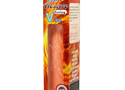 Orange silikonvibrator in feuerroter verpackung baile vive realistischer dildo 19.8 cm natürliche farbe