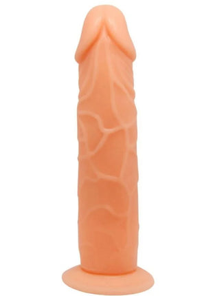 Peachfarbener silikon dildo baile vive realistischer dildo 19,8 cm mit strukturierter oberfläche und abgerundetem sockel