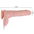 Rosa silikon vibrator baile waterspray vibrations und ejakulationsfunktions penis mit strukturierter oberfläche 193 mm lang