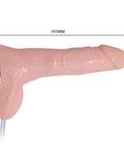 Rosa silikon vibrator baile waterspray vibrations und ejakulationsfunktions penis mit strukturierter oberfläche 193 mm lang
