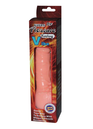 Pink silikon vibrierender wellen des vergnügens toy 19,5 cm in fantasie verpackung