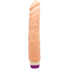 Peachfarbener silikon dildo mit strukturierter oberfläche und lila basis von baile wellen des vergnügens realistisch vibrierend 25,5 cm