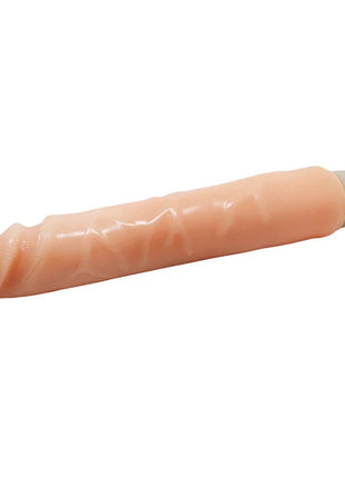 Peachfarbener silikon vibrator mit lila und grauem ende baile wellen des vergniens realistisch vibrierend 25 5 cm