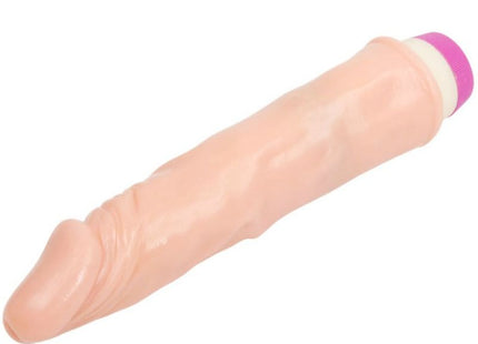 Pink silikon vibrator mit lila und weißem verschluss 21,5 cm von baile für anfänger
