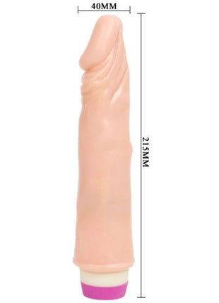 Pink silikon phallusförmiger vibrator mit lila und weißer basis 215 mm lang baile wellen des vergnügens anfänger