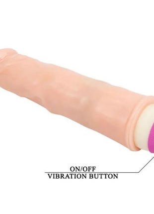Rosa silikon vibrator baile wellen des vergnügens 21,5 cm mit hellem pinkem knopfbasis für anfänger