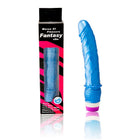 Blauer baile wellen des vergnügens vibrator 23 cm mit texturiertem griff und lila basis aus kunststoff