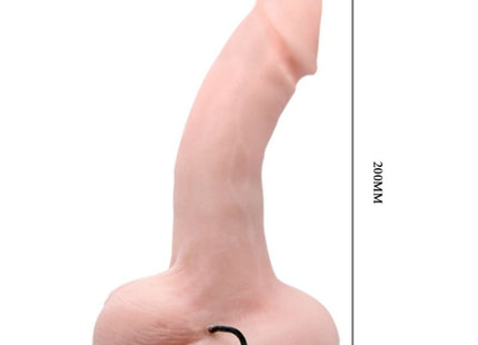 Rosa silikon dildo mit willkürlichen vibrations und rotationsfunktionen 200mm hoch 47mm breit von BAILE