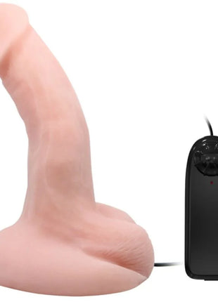 Pink silikon realistischer männlicher masturbator mit schwarzer fernbedienung im produkt baile willkürlichkeit realistischer vibratordildo