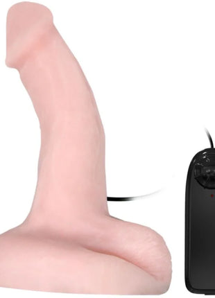Pink silikon-vibratordildo mit schwarzer fernbedienung von baie für realistische stimulierung