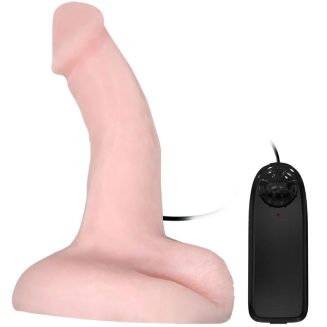 Pink silikon-vibratordildo mit schwarzer fernbedienung von baie für realistische stimulierung