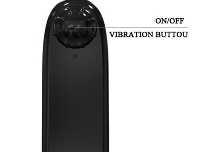 Schwarzer Kunststoffhandvibrator baile willkürlichkeit realistischer vibratordildo mit abgerundetem kopf und beschrifteten steuerungen