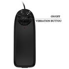 Schwarzer Kunststoffhandvibrator baile willkürlichkeit realistischer vibratordildo mit abgerundetem kopf und beschrifteten steuerungen