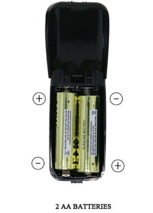 Baile schwarzes kunststoffladegerät mit zwei goldfarbenen aa alkalibatterien für realistischer vibrator dildo