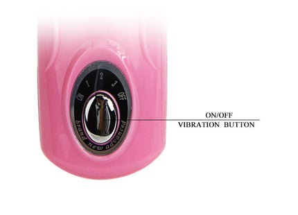 Baile zungenmassager 3v pinker gradient vibrator aus plastik mit schwarzem einstellrad und an aus taster