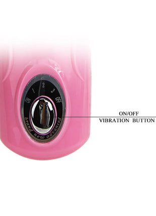 Baile zungenmassager 3v pinker gradient vibrator aus plastik mit schwarzem einstellrad und an aus taster