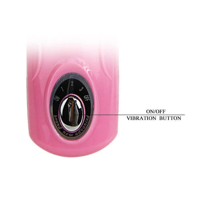 Baile zungenmassager 3v pinker gradient vibrator aus plastik mit schwarzem einstellrad und an aus taster