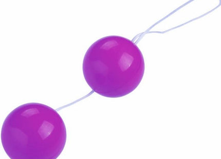 Baile zwillingsbälle unisex lila silikonperlen auf weißer schnur für stressabbau und spielspaß