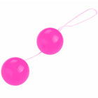 Helle pinke glänzende plastikperlen an einer dünnen schnur baile zwillingsbälle rosa chinesische bälle unisex