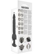 BASECOCK - ARTIKULIERBARER VIBRATOR NATÜRLICH FERNBEDIENUNG 20 CM -O- 4.5 CM - NEGRO