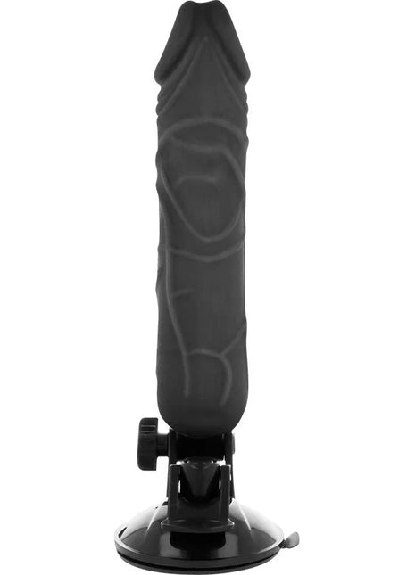 BASECOCK - REALISTISCHER NATÜRLICHER FERNBEDIENUNGSVIBRATOR 20 CM -O- 4 CM - NEGRO