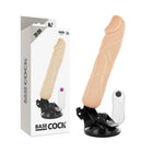 BASECOCK - REALISTISCHER NATÜRLICHER FERNBEDIENUNGSVIBRATOR 20 CM -O- 4 CM - NATURAL