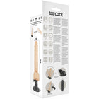 BASECOCK - REALISTISCHER NATÜRLICHER MIT FERNBEDIENUNG VIBRATOR 18.5 CM -O- 4CM - NATURAL