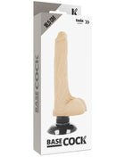 BASECOCK - REALISTISCHER VIBRATOR 2-1 NATÜRLICH 18.5 CM -O- 4 CM - NATURAL