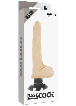 BASECOCK - REALISTISCHER VIBRATOR 2-1 NATÜRLICH 18.5 CM -O- 4 CM - NATURAL